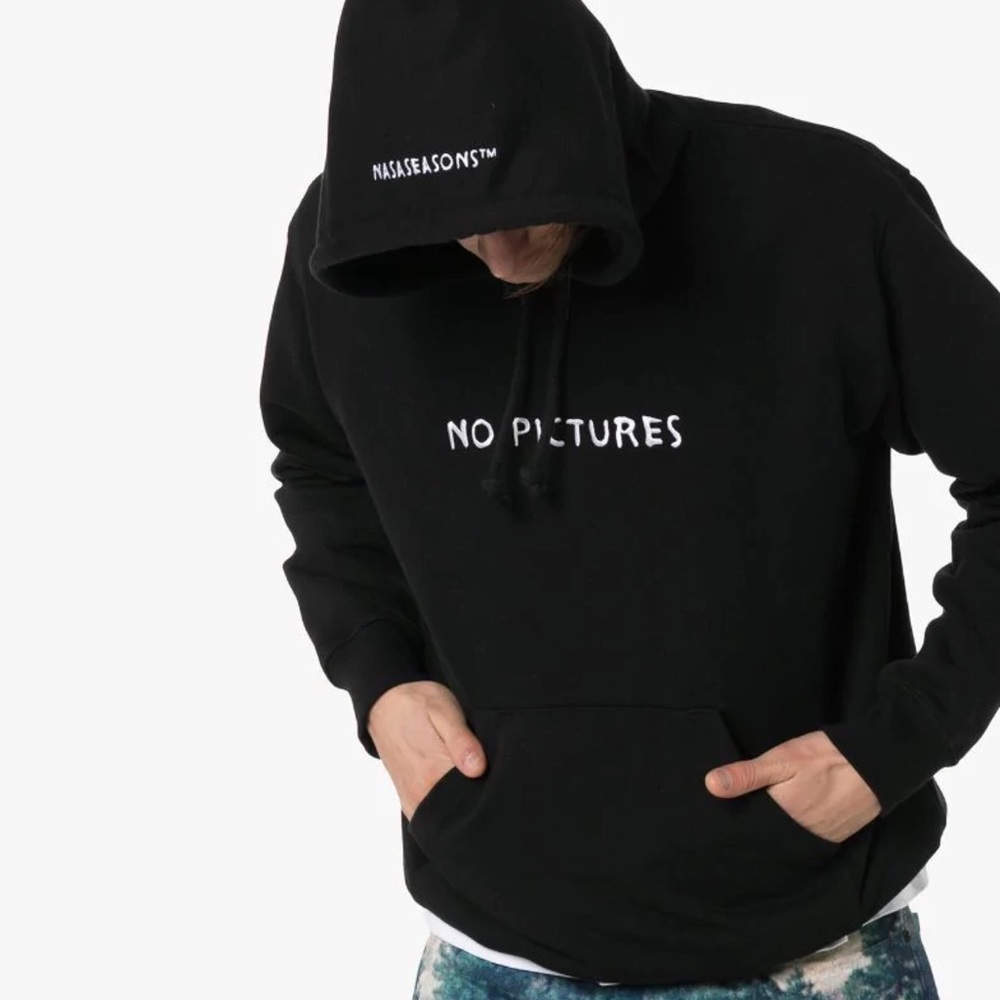 Nasaseasons No Pictures cotton blend hoodie Sz S